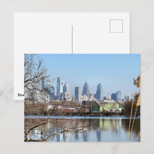 Downtown Philadelphia Briefkaart (Voorkant / Achterkant)