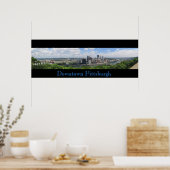 Downtown Pittsburgh Panorama Poster (Keuken)