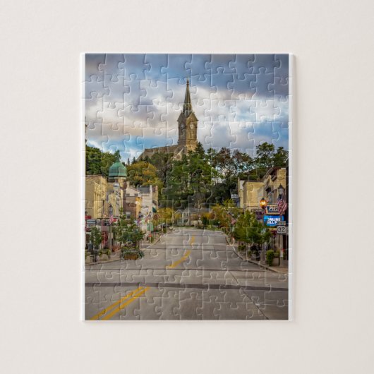 Downtown Port Washington WI Streetscape Legpuzzel (Verticaal)