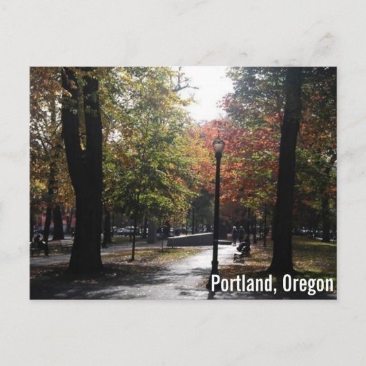 Downtown Portland, PSU Parkblocks Briefkaart (Voorkant)