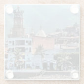 Downtown Puerto Vallarta, Mexico Glazen Onderzetter (Achterkant)