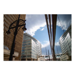 Downtown Reflection Foto Afdruk