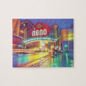 Downtown Reno Nevada Virginia Street Legpuzzel (Horizontaal)