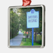 Downtown Rockford Michigan Sign Metalen Ornament (Links)