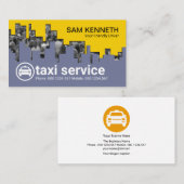 Downtown Rush Hour City Crowd Taxi Driver Visitekaartje (Voorkant / Achterkant)