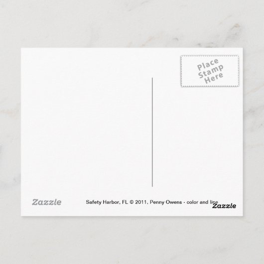 Downtown Safety Harbour Briefkaart (Achterkant)