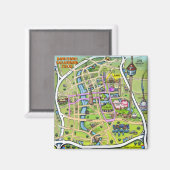 Downtown San Antonio Texas Magneet (Voorkant / Achterkant)