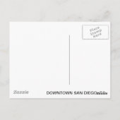 Downtown San Diego Briefkaart (Achterkant)