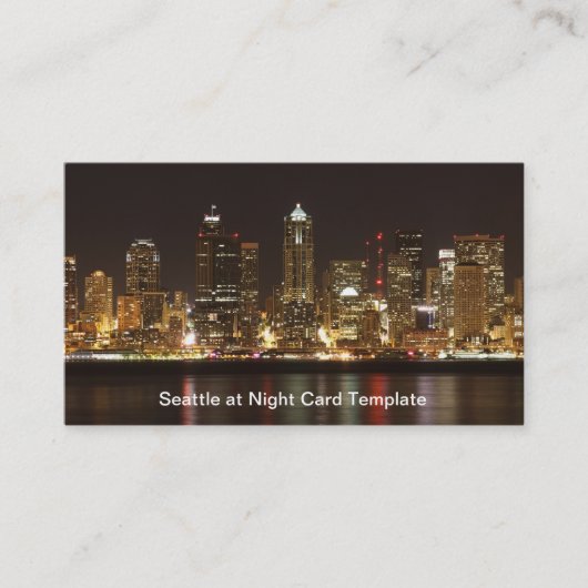 Downtown Seattle, Visitekaartje Washington (Voorkant)
