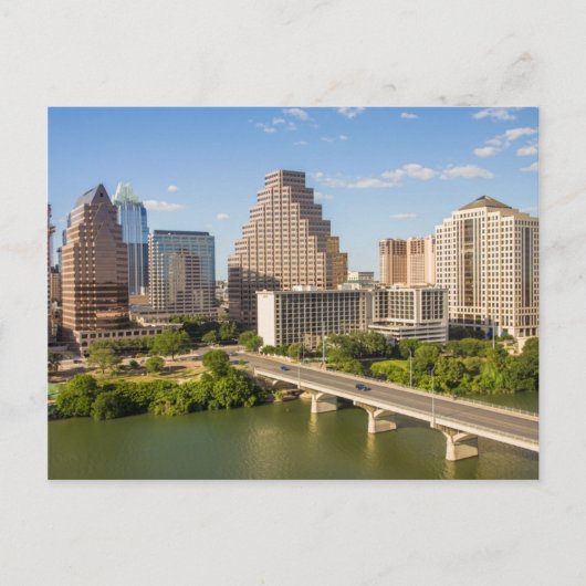 Downtown Skyline on Lady Bird Lake Briefkaart (Voorkant)