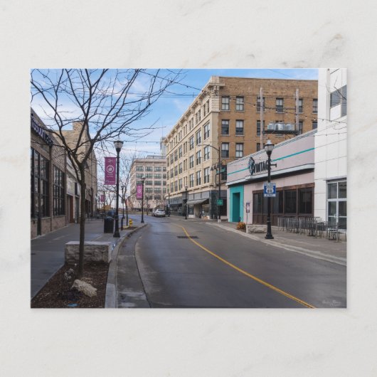 Downtown Springfield Briefkaart (Voorkant)