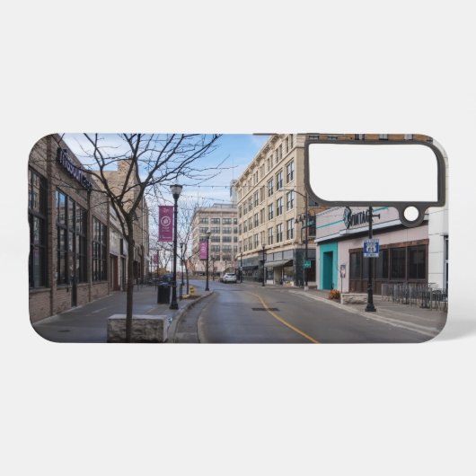 Downtown Springfield Samsung Telefoon Case Galaxy Hoesje (Achterkant horizontaal)