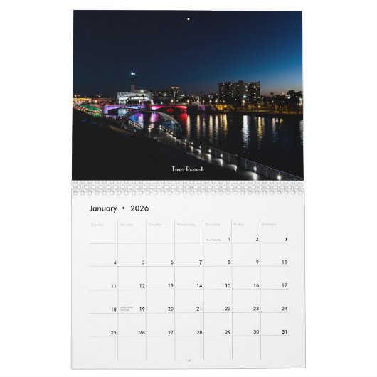 Downtown Tampa Calendar Kalender (Jan 2026)