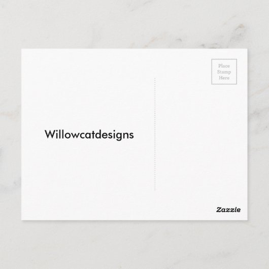 Downtown Willoughby, Dog Walk Painting Briefkaart (Achterkant)