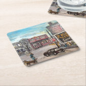 Downtown Willoughby, Ohio Dog Walk Onderzetter (Schuin)