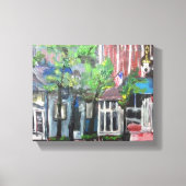 "Downtown Willoughby, Ohio" door Willowcatdesigns Canvas Afdruk (Voorkant)