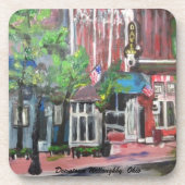 Downtown Willoughby, Ohio Painting Onderzetter (Voorkant)