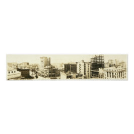 Downtown Winnipeg Panorama, 1912 Foto Afdruk