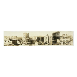 Downtown Winnipeg Panorama, 1912 Foto Afdruk