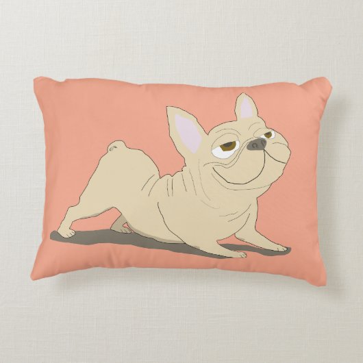 Downward dog accent kussen (Achterkant)