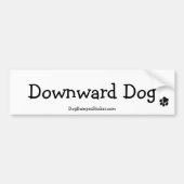 Downward Dog Bumpersticker (Voorkant)