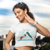 Downward Dog Yoga Pose - Minimalistisch aangepast  T-shirt