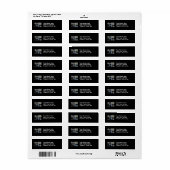 Downy Woodpecker Composite Afbeeldingen Items Etiket (Full Sheet)