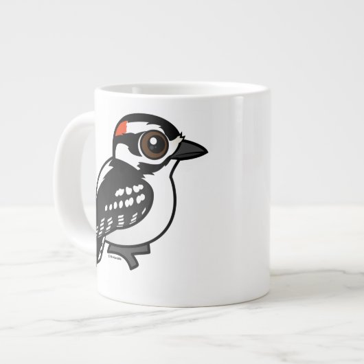 Downy Woodpecker Grote Koffiekop (Links)