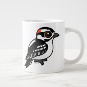 Downy Woodpecker Grote Koffiekop (Rechts)