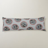 Downy Woodpecker in de winter originele foto Lichaamskussen (Achterkant)