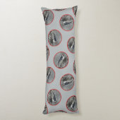 Downy Woodpecker in de winter originele foto Lichaamskussen (Achterkant (Verticaal))