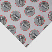 Downy Woodpecker in de winter originele foto Tissuepapier (Detail)