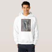 Downy Woodpecker in sneeuw - Originele foto Hoodie (Voorkant volledig)