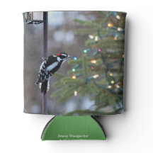 Downy Woodpecker & Kerstboom