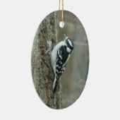 Downy Woodpecker Male & Vrouw Ornament (Rechts)