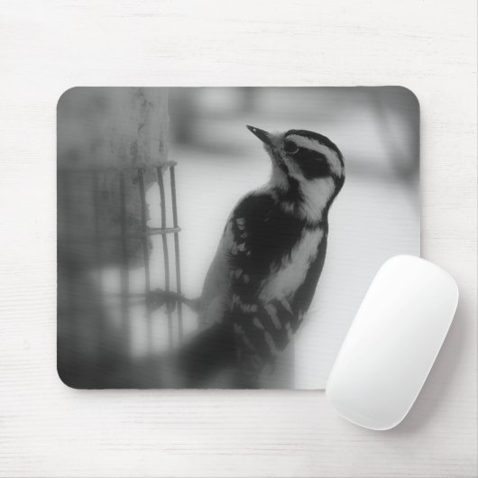 Downy Woodpecker Muismat (Met muis)