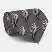 Downy Woodpecker Necktie Stropdas (Opgerold)