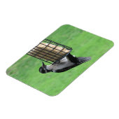 Downy Woodpecker op Feeder Magnet Magneet (Linkerzijde)