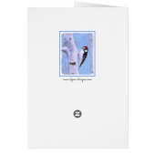 Downy Woodpecker Painting - Oorspronkelijke vogelk (Achterkant)