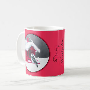 Downy Woodpecker Painting - Oorspronkelijke vogelk Koffiemok