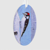 Downy Woodpecker Painting - Oorspronkelijke vogelk Ornament (voorkant)