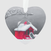 Downy Woodpecker Painting - Oorspronkelijke vogelk Ornament (achterkant)