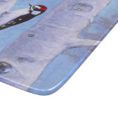 Downy Woodpecker Painting - Oorspronkelijke vogelk Snijplank (Hoek)