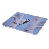 Downy Woodpecker Painting - Oorspronkelijke vogelk Snijplank (Hoek)