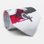 Downy Woodpecker Painting - Oorspronkelijke vogelk Stropdas (Opgerold)