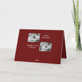 Downy Woodpecker Season's Greetings Kaart (Achterkant)