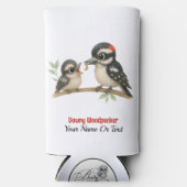 Downy Woodpecker Seltzer Blikjeskoeler (Voorkant)