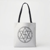 Dowsing Chart - Salomo's Seal Energy Bord Tote Bag (Voorkant)
