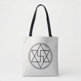 Dowsing Chart - Salomo's Seal Energy Bord Tote Bag
