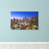 Dowtown Houston Canvas Afdruk (Insitu (Houten vloer))
